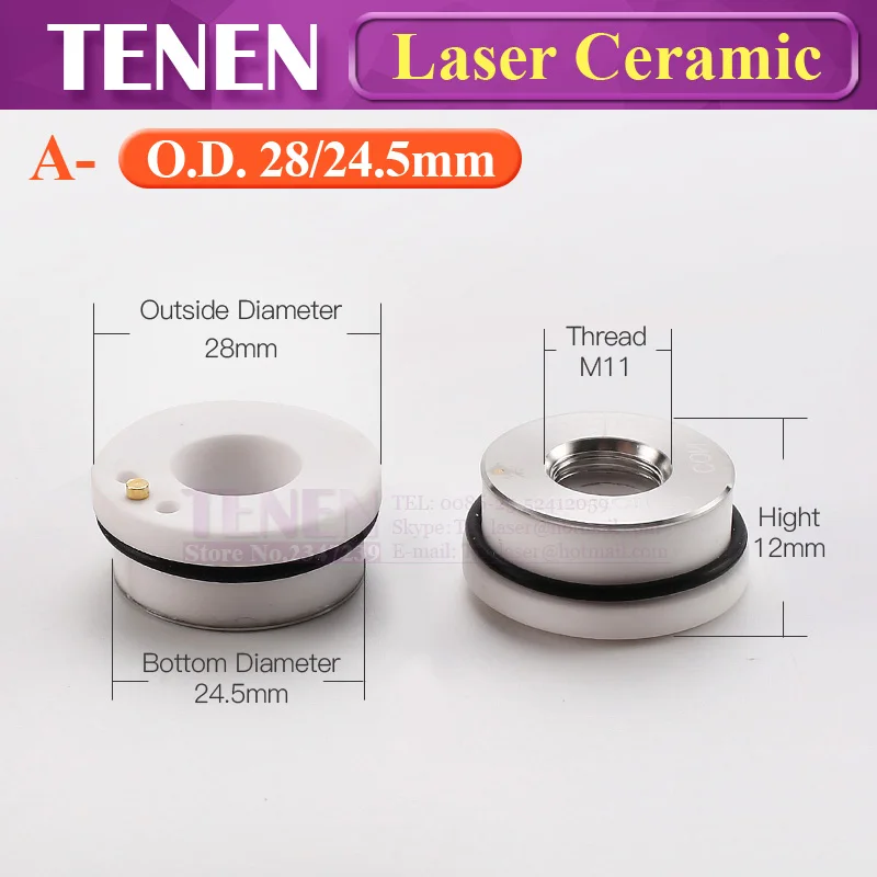 Laser Ceramic Ring Body KTB2 CON P0571-1051-00001 For Precitec Lasermech Cutting Head Optical Fiber Welding Machine Nozzle 