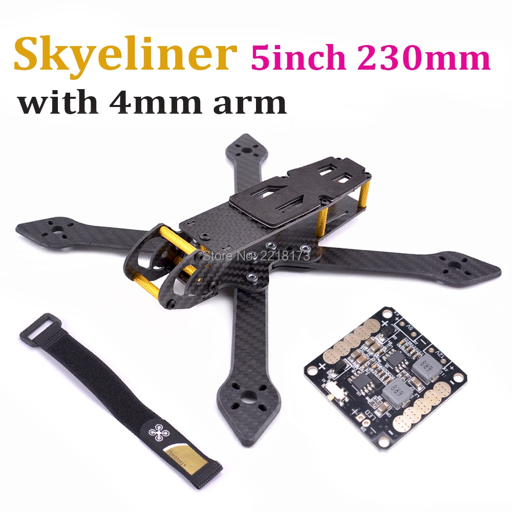 

Skyeliner 5inch 230mm 230 5’ true X with 4mm arm Quadcopter frame kit / Power Distribution Board PDB with 5V 12V BEC for FPV RC