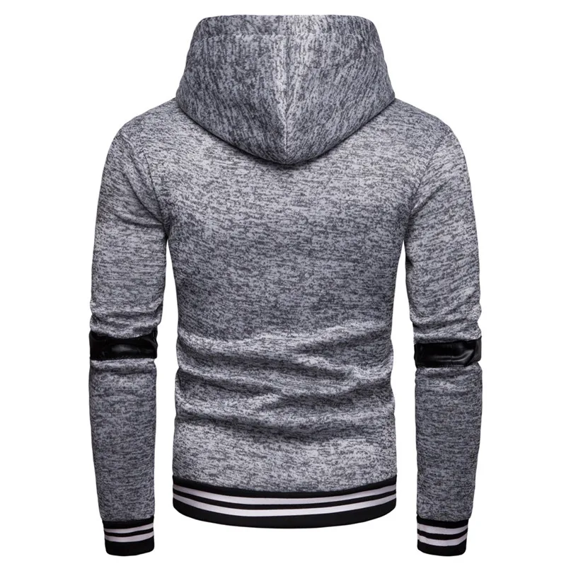 Patchwork Running Jackets Men Hoodies Autumn Winter New Style Casual Hooded Sweater Fashion Spliced Ribbon Coat 2n27 (6)