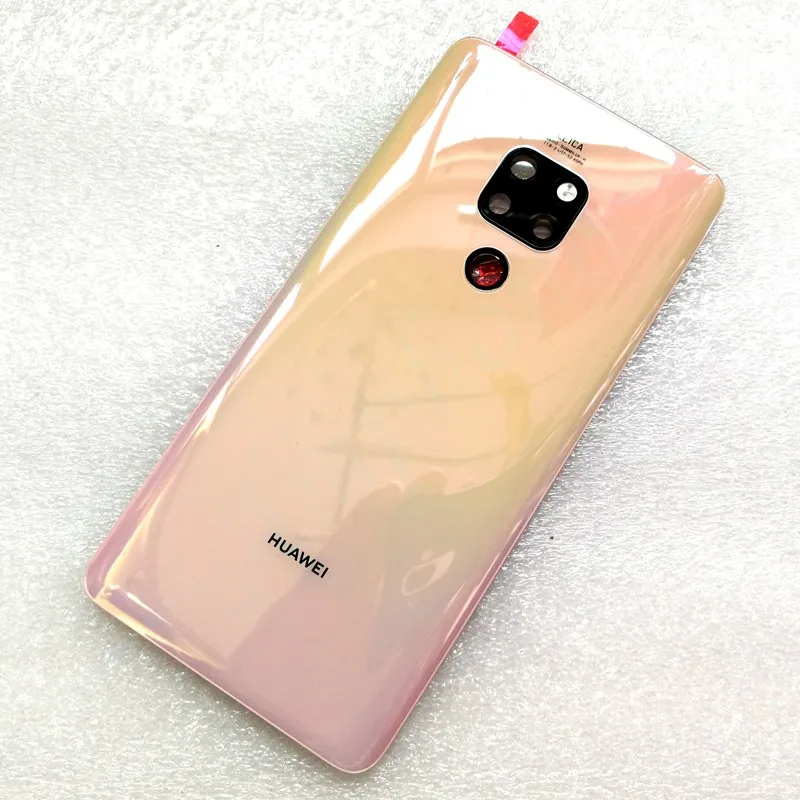 Оригинальная задняя крышка из закаленного стекла для huawei mate 20, запасные части, задняя крышка для батареи, корпус+ рамка для камеры+ крышка для вспышки