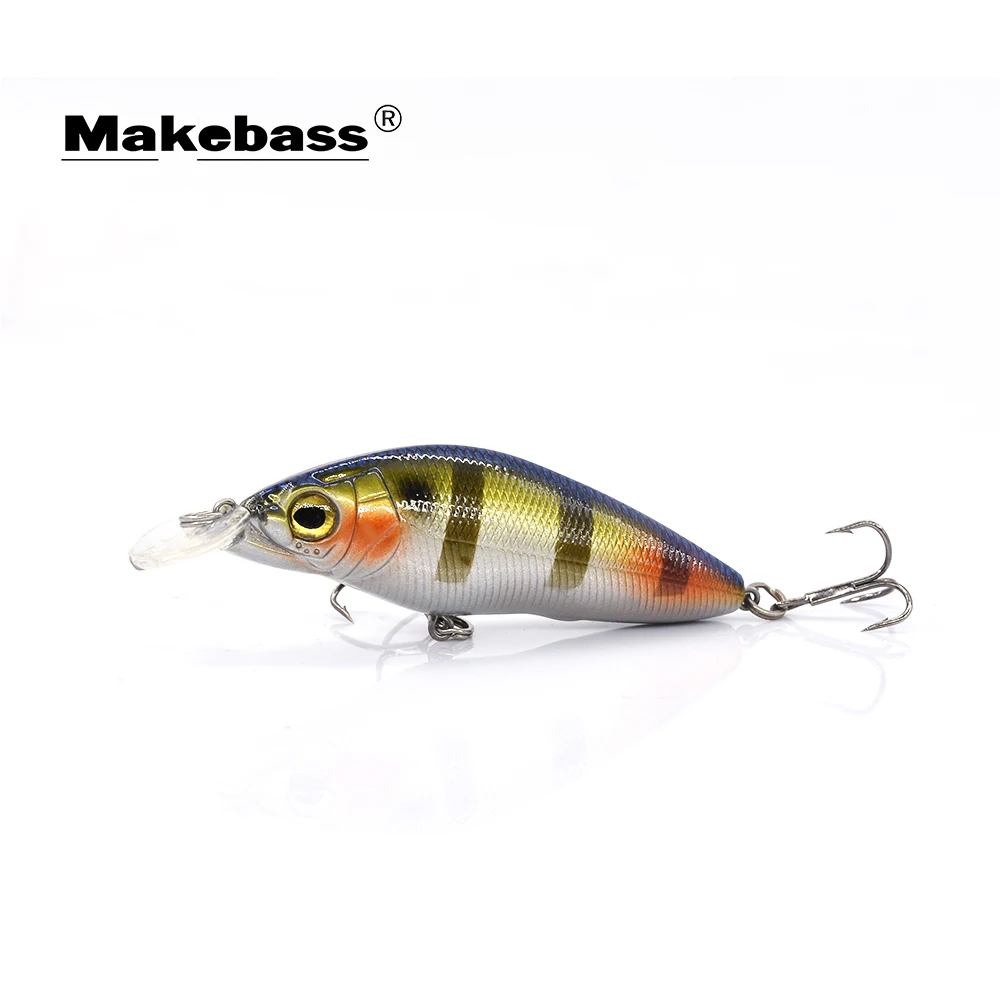 MAKEBASS Bass рыболовные приманки Crankbait 6 5 см/8 г Плавающие жесткие воблеры снасти для