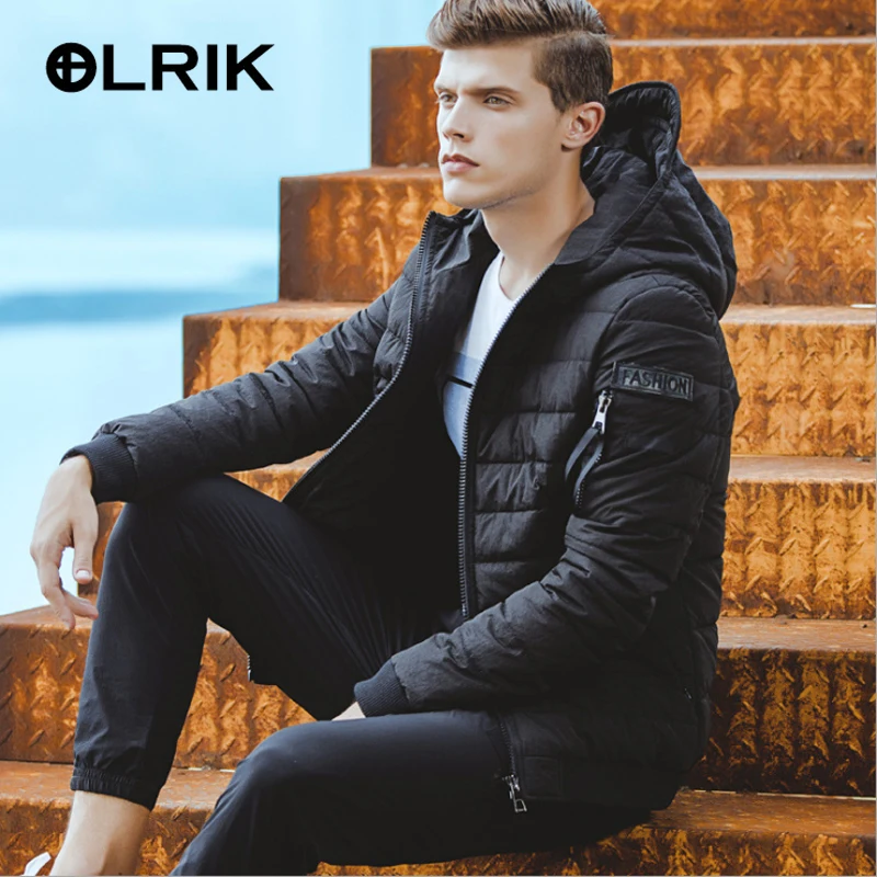 OLRIK 2016 Winter Jackets Coats Parkas Men's Clothing