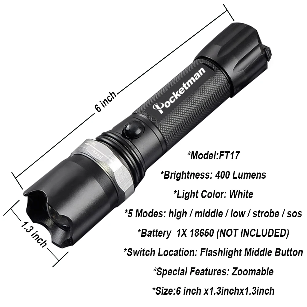 Высокое качество светодиодный фонарик XM L T6 3800Lm масштабируемый 5 режимов lampe tactique