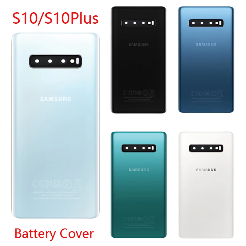Оригинальное заднее стекло для SAMSUNG Galaxy S10 задняя крышка SM G973 Plus G975 G975F корпус