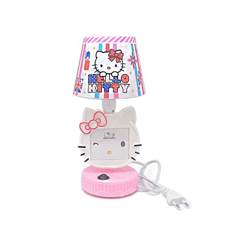 Розовый/красный светодиодный настольные лампы hello kitty ночные светильники рамка для фотографий лампы для чтения для детской спальни