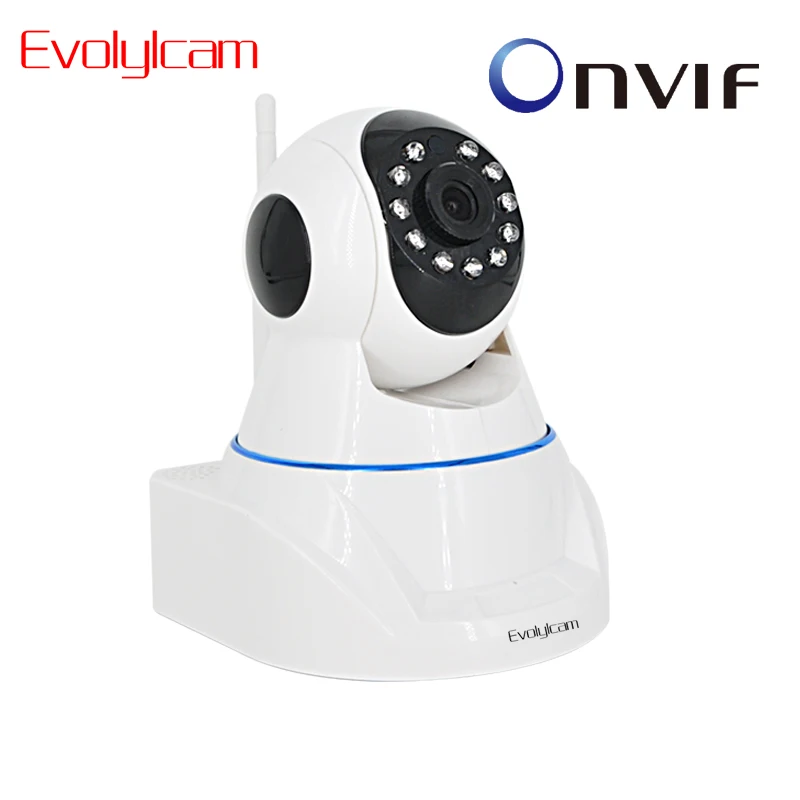 

Evolylcam HD 720P 1MP H.265 AP Security IP Camera Audio P2P Onvif Micro SD Card Pan IR WiFi Wireless Network Alarm Robot Monitor