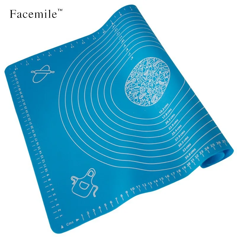 

50x40cm Silicone Fondant Mat Pastry Boards Cake Dough Rolling Cutting Mat Non-stick Confectionery Tools Cake Shop Baking Utensil