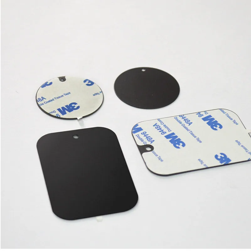 mobile phone stand for desk Universal Magnet Holder Accessories Replacement Metal Plate Magnetic Car Phone Holder Metal Plate Iron Plate With Adhesive cell phone stand holder