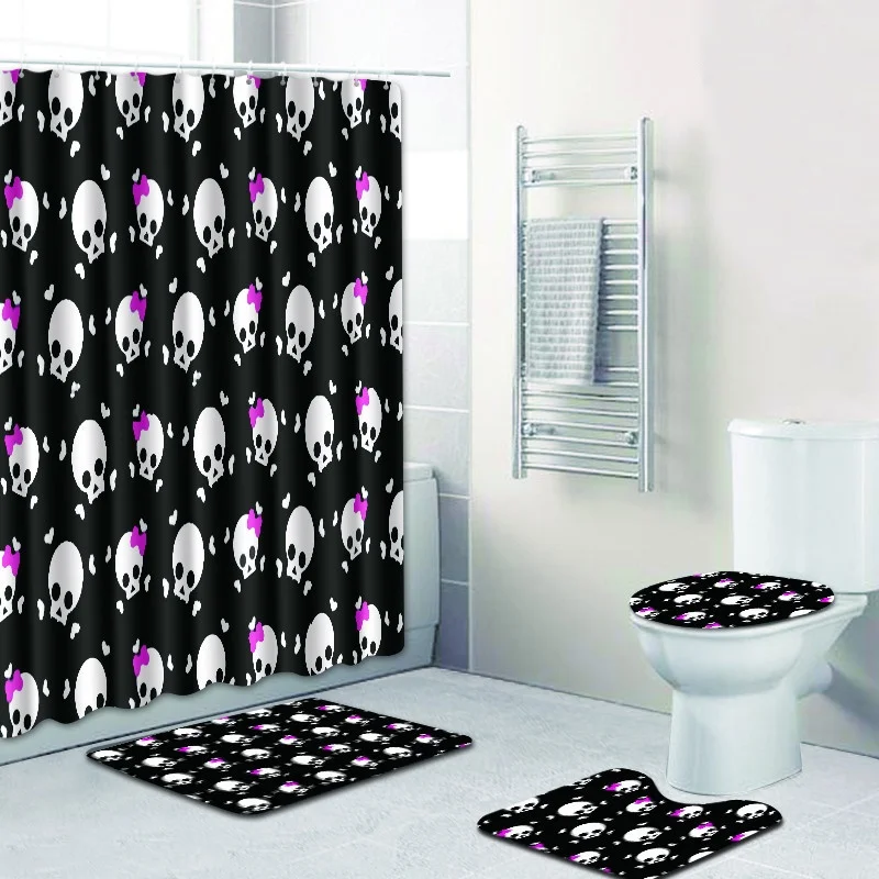 Бесплатная доставка 4 шт. коврики для ванной комнаты Нескользящие Tapis Salle De Bain Alfombra