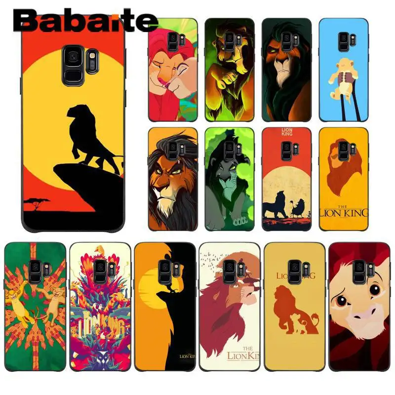 

Babaite The Grumpy Lion King Cat Simba Pattern TPU Soft Phone Case for Samsung Galaxy S9 plus S7 edge S6 edge plus S5 S8 plus
