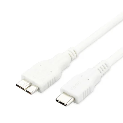 Короткий кабель 20 см 1 фут USB 3 0 папа A на Micro B внешний для жесткого диска HDD белый