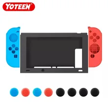 Yoteen 1 комплект чехол для nintendo Switch силиконовый мягкий защитный чехол с Joy-Con накладка на Стик для джойстика