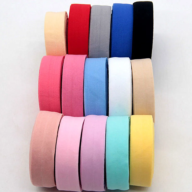 ZZSRJ 20mm Folding Rubber Band Multipurpose Fabric Spandex 2cm Elastic Band  for Pants Sewing Accessories Garment 5m (Color : G, Width : 2cm 5meters)