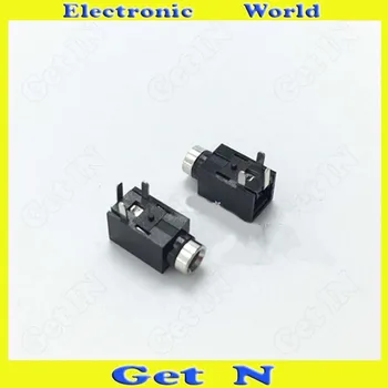 

200pcs 3.5mm Auido &Video Connectors PJ-320D 3.5mm Microphone Earphones Jacks Female Sockets Plug