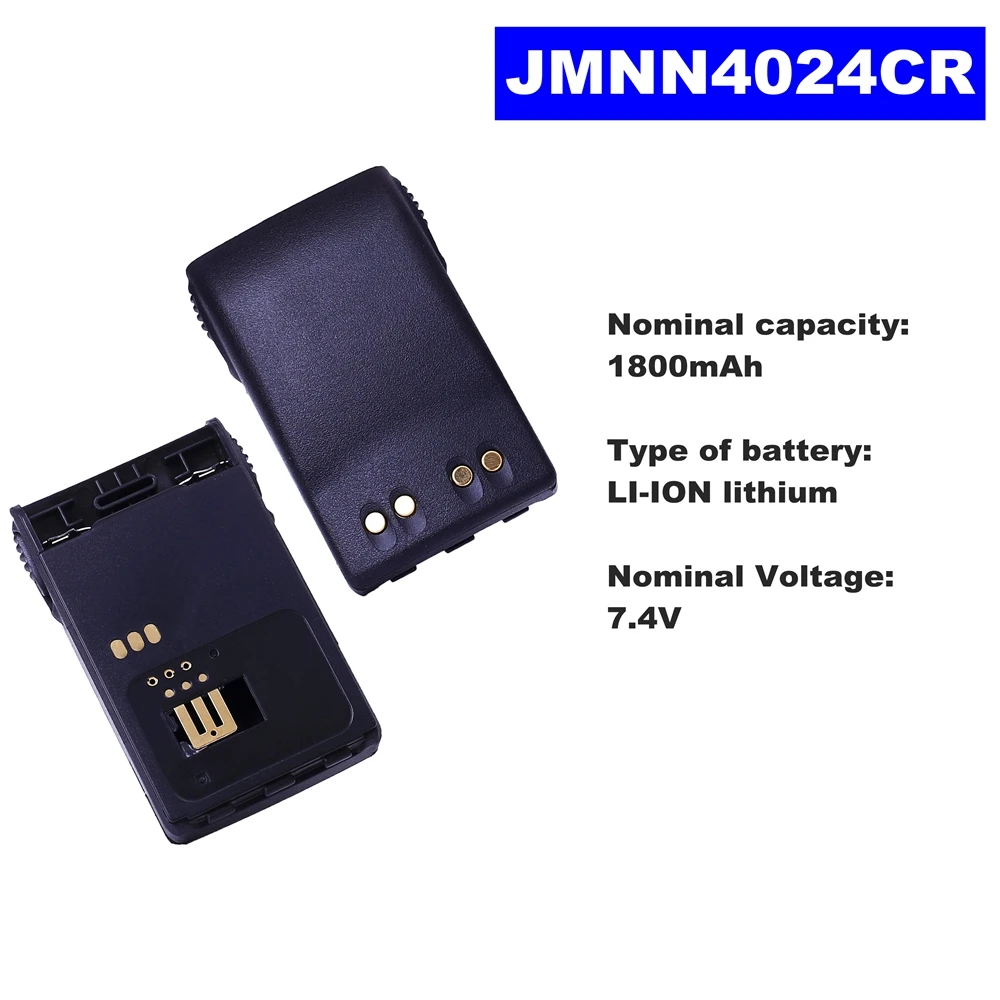 

7.4V 1800mAh LI-ION Radio Battery JMNN4024CR For Motorola Walkie Talkie GP328 plus GP388 GP344 Two Way Radio