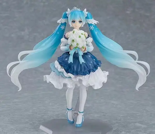 15 см 2 шт./компл. Hatsune Miku 054# кролик Снежная пластиковая фигурка героя Figma ПВХ игрушки коллекция кукла аниме мультфильм модель для рождественского подарка