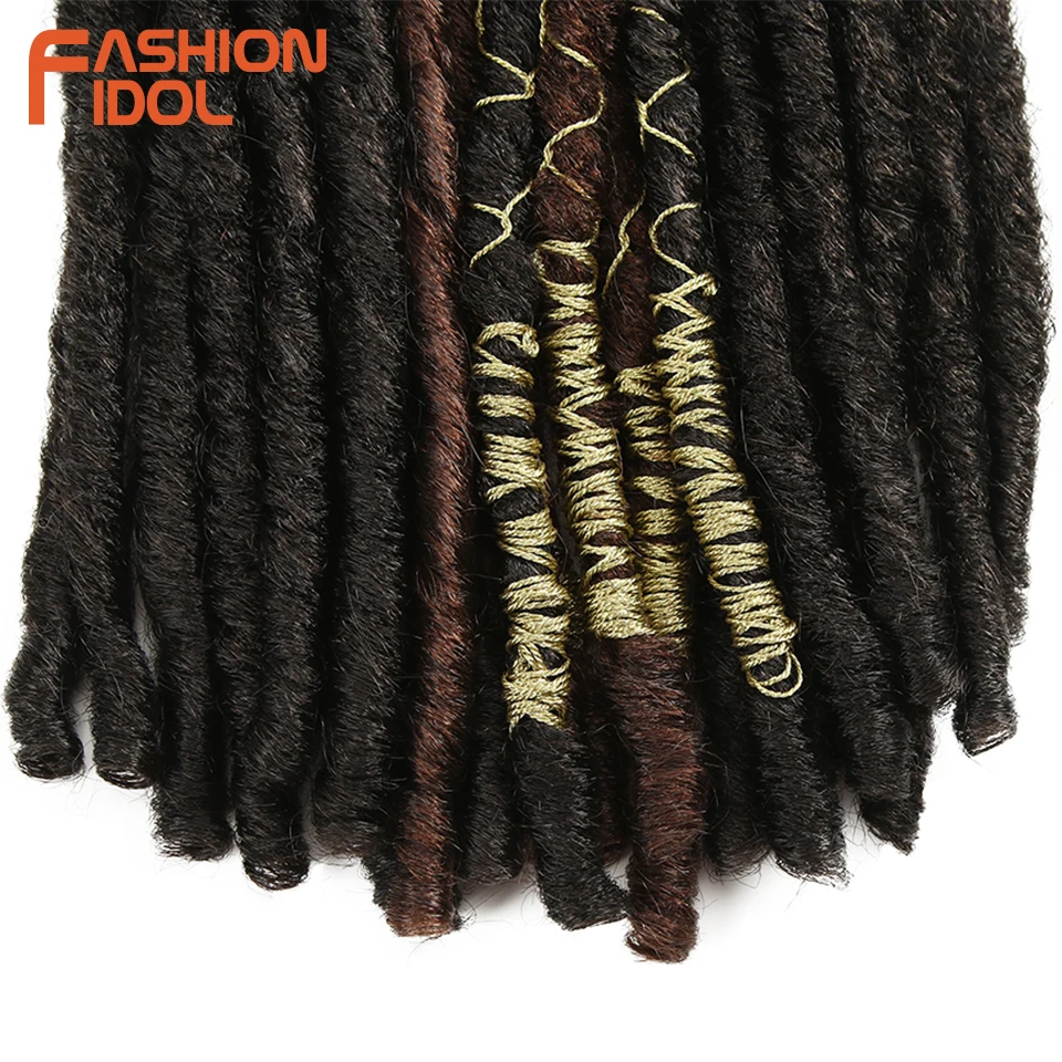 Мода IDOL Faux Locs волосы крючком косички 20 дюймов мягкие натуральные Kanekalon синтетические волосы для наращивания 10 стендов/упаковка богинские волосы
