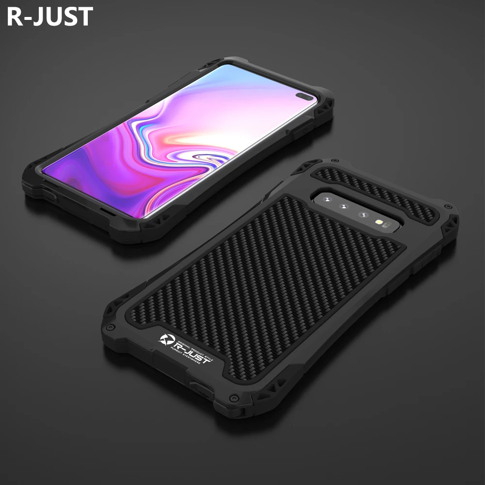 Чехол для Samsung S10 Plus Роскошный Жесткий металлический алюминиевый сплав ТПУ
