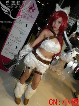 

LOL The Sinister Blade Dark Night Catwoman Katarina Du Couteau Cosplay Costume