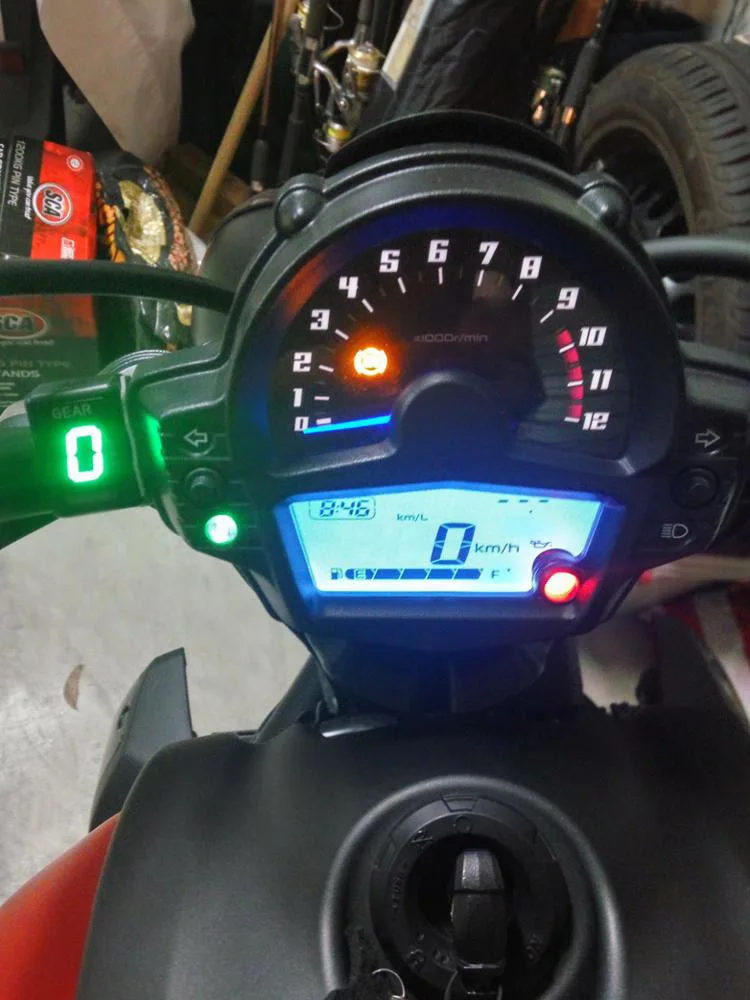 VEHTRKACNTOL для Kawasaki Ecu Mount 6 индикатор скорости передачи 1-6 ступенчатая передача индикатор для Kawasaki Z750 Z800 Z1000 ER6N ER6F ZX6R