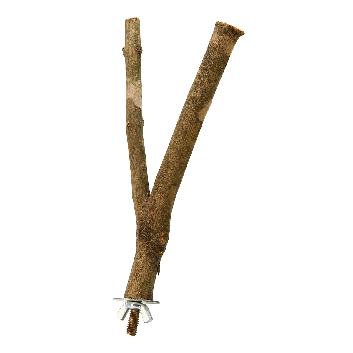 15cm Length Pet Y Shape Branch Perches Parrot Raw Wood Stand Rack Toy For Bird Cage