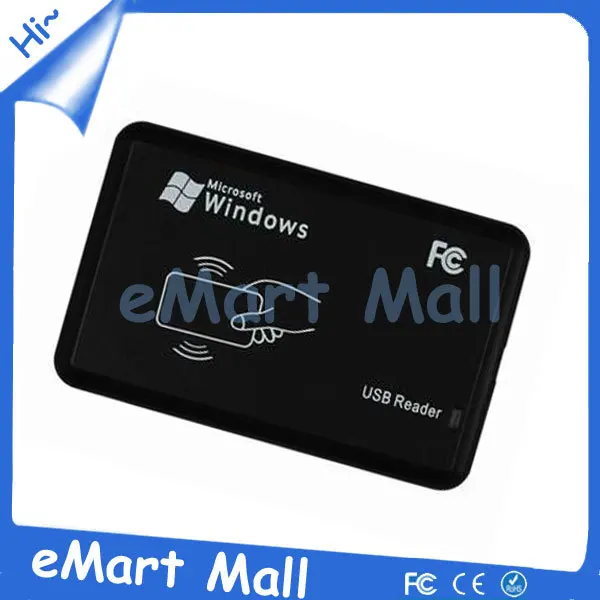125KHz Black USB Proximity Sensor Smart rfid id Card Reader + 5pcs EM4100 card new security black usb rfid id reader proximity smart 125khz em4100 card read free shipment
