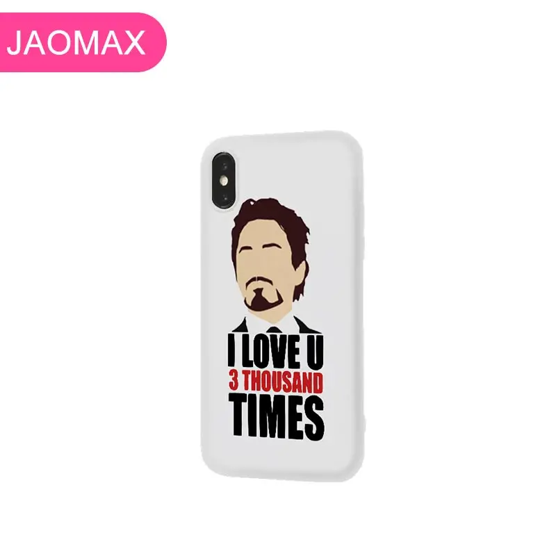 White21896 Мягкий термополиуретановый чехол для телефона Jaomax с изображением Железного человека, я люблю тебя, 3000, карамельный чехол для телефона для iPhone 11, 6 S, 7, 8 Plus, Xs Max, Xr, Мстители, эндшпиль, Тони Старк, чехлы - Цвет: White21896