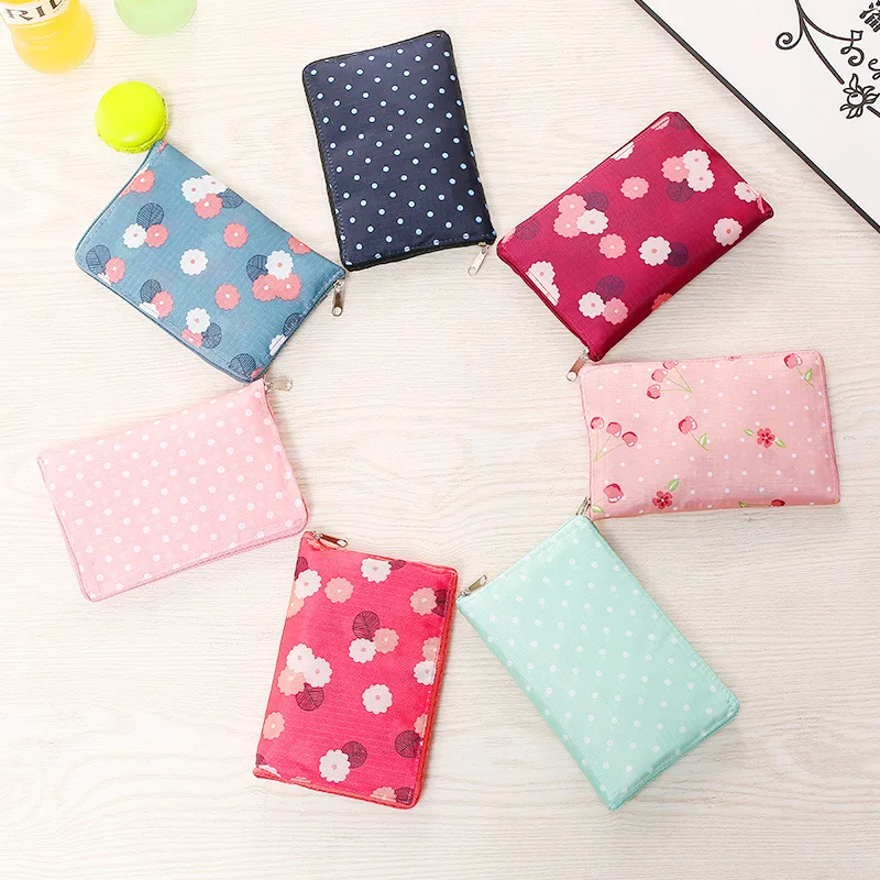 

PACGOTH Korean Style Reusable Bag Polyester Shopping Grocery Bag Foldable Supermarket Large Capacity Shopping Bags, 1 Piece