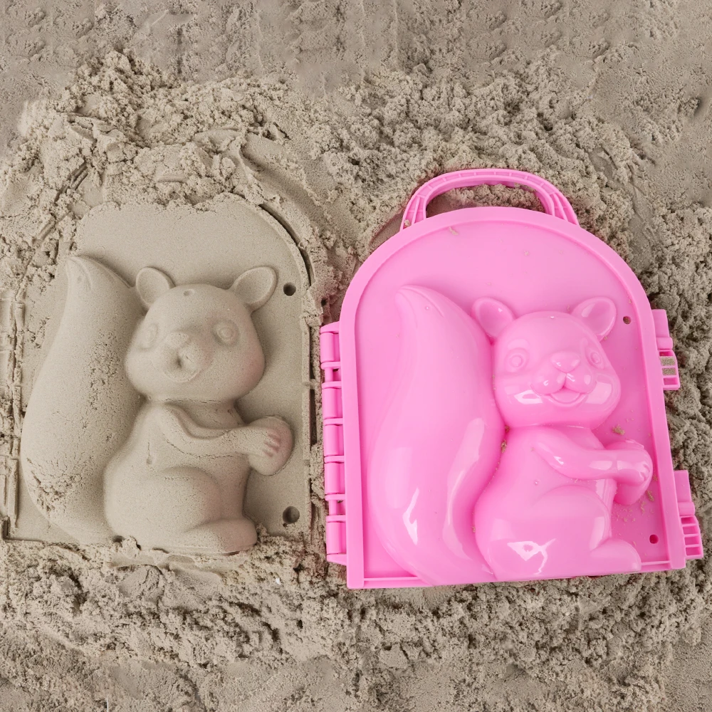 remarkable  Funny Beach Sand Game 3D Cartoon Penguin Mold Beach Snow Sand Model Children's Model Toys Children 