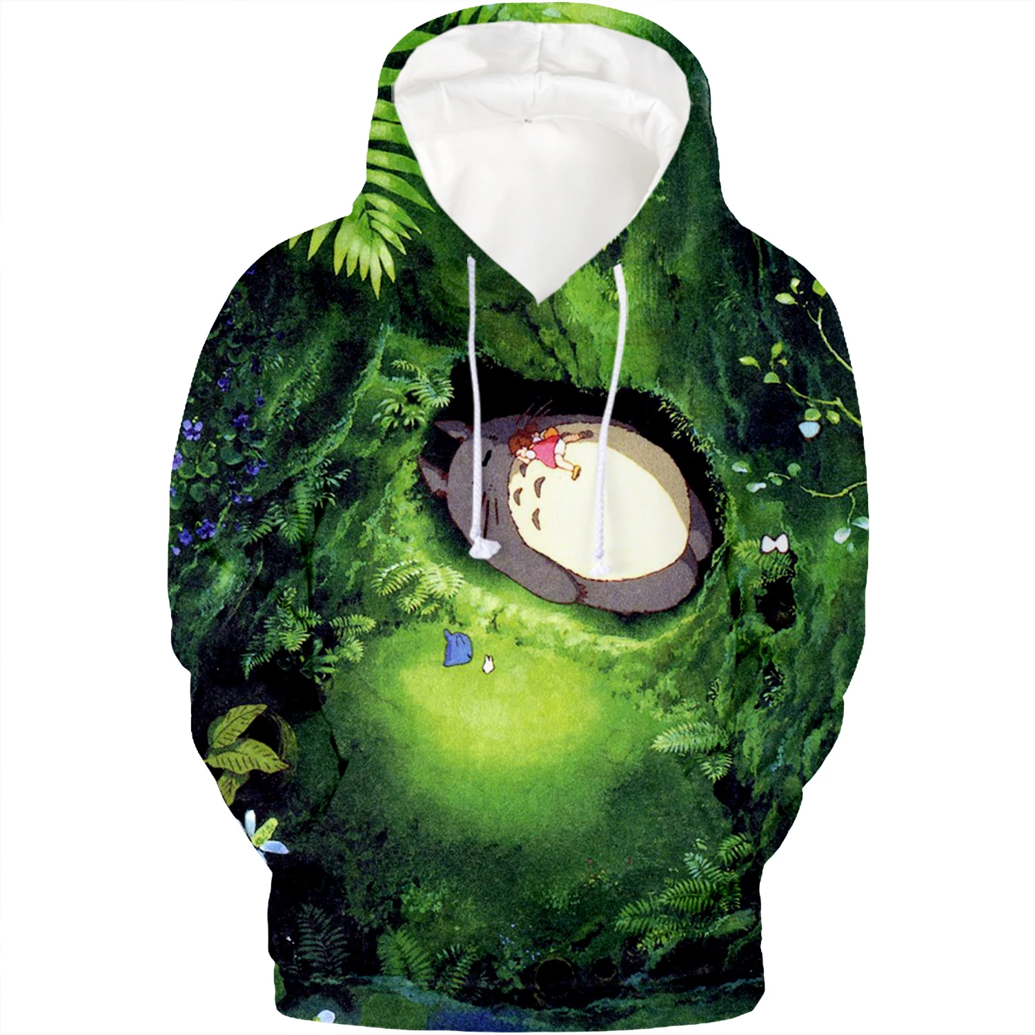 Тоторо 3d толстовки свитшот с анимацией осень-зима Для мужчин с длинным рукавом спортивный костюм пуловеры плюс Размеры модные 3D одежда