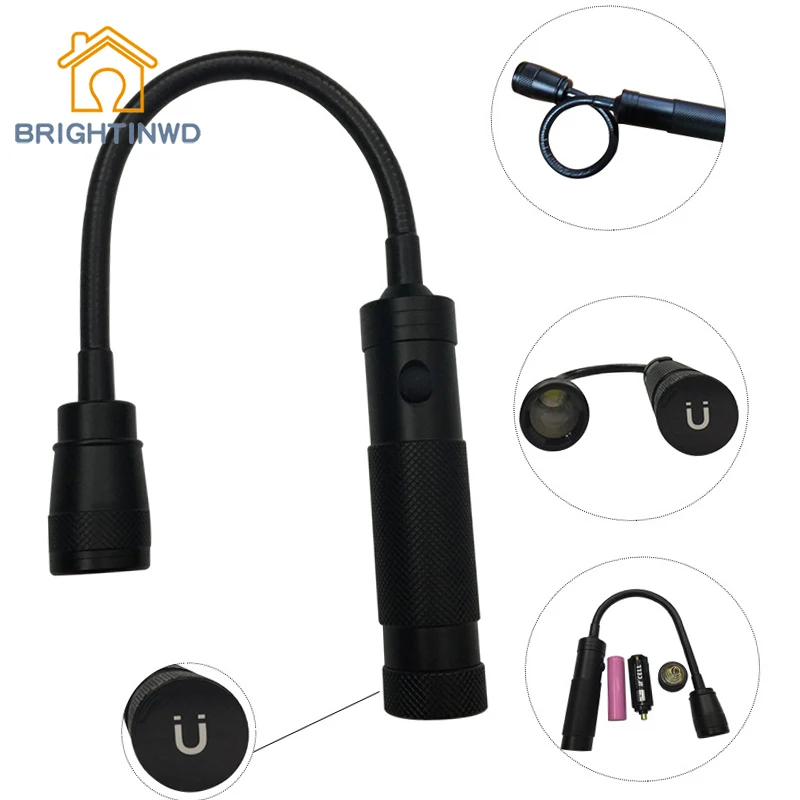 

BRIGHTINWD LED Glare Lighting Flashlight Rechargeable Inspection Lamp 5W Aluminum Alloy With Magnet Work Lamp Glare Emergency