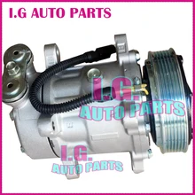 Автомобильный авто AC A/C компрессор для автомобиля peugeot 206 компрессор кондиционера для peugeot 206 компрессор