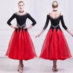 Новый бальных танцев конкурс платья вальс стандартные Бальные платья женщина стандартные танцевальные платья
