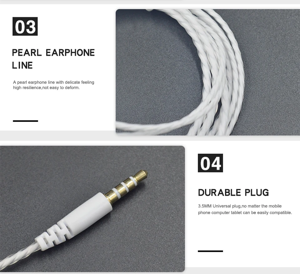3.5mm In-Ear Stereo Earbuds Earphone For Cell Phone 1.2m Wired With Microphone Line Type For Universal Smart Mobile Phone (8)