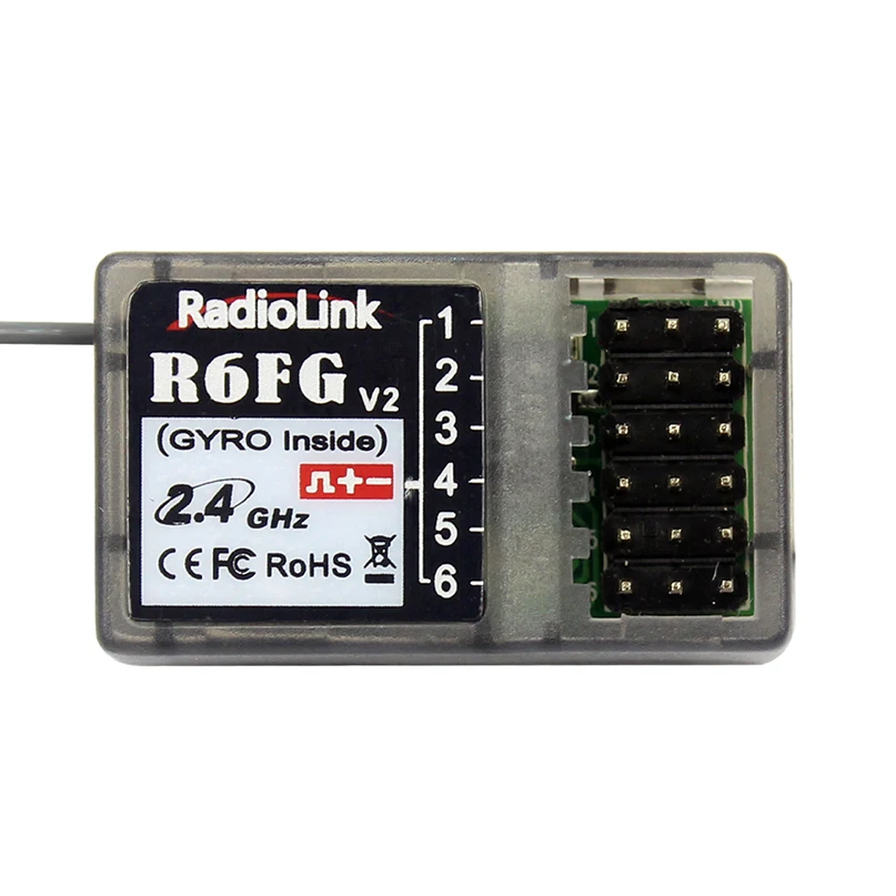 

Radiolink FHSS R6FG 2.4G 6 Channel Radio Control System RX Receiver for 6CH R3CS RC4GS T8FB Transmitter