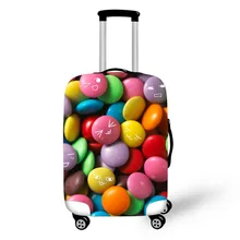 Rainbow Color Candy Travel Accessories Suitcase Protective Covers 18-32 Inch Elastic Luggage Dust Cover Case Stretchable