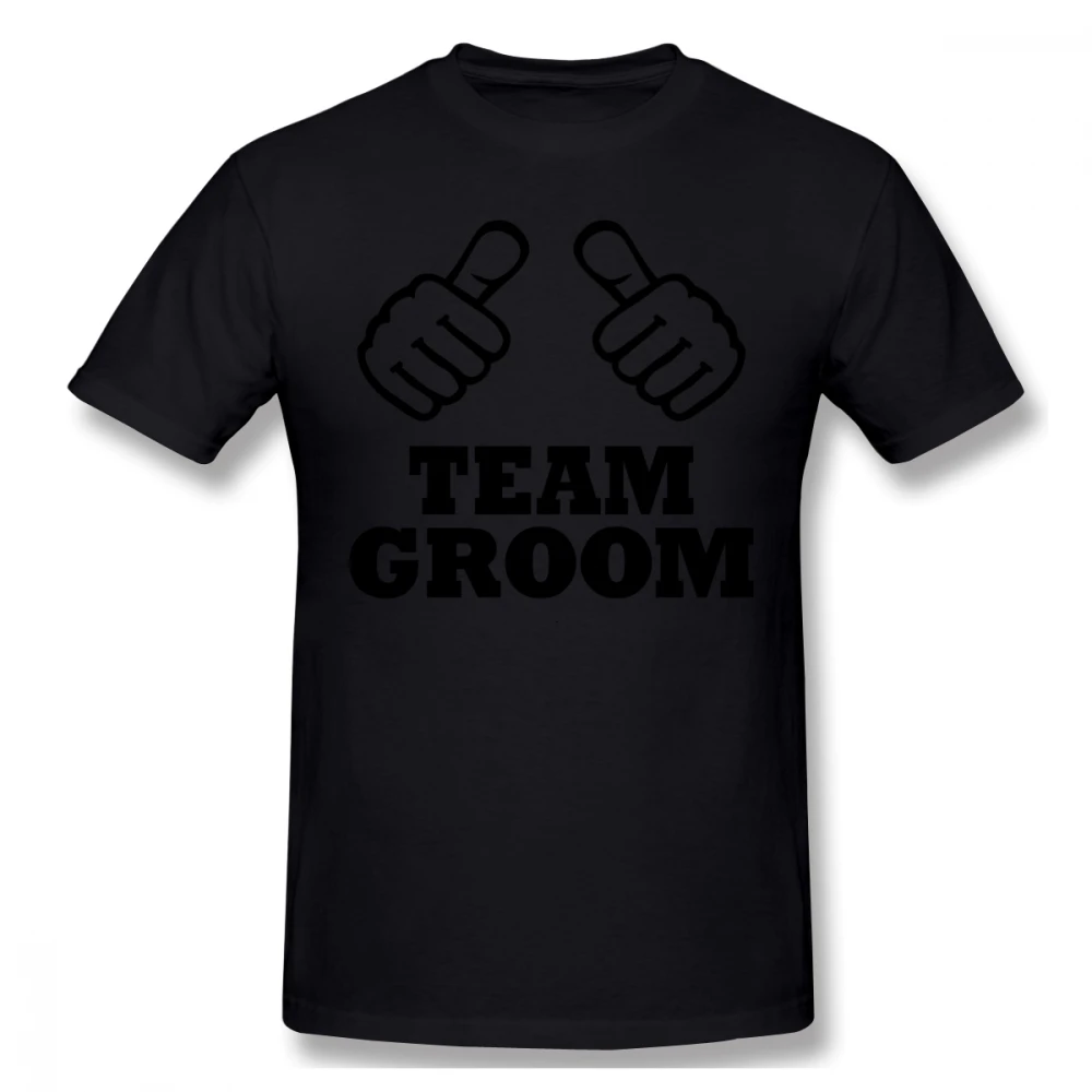 Команда жениха футболка для мужчин плюс размер Custom Team Tee