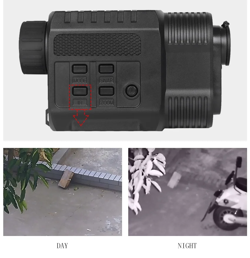 NV150 цифровой Монокуляр ночного видения 850NM ИК светодиодный ночной охотничий Camorder 1x-2.6x Zoom мини прибор ночного видения для ночного видения