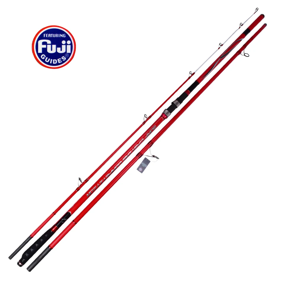 

Wholesale 2pcs/pack 4.5M Full Fuji Components 100-250g Lure weight 3 sections Super hard high carbon fiber surfcasting rod