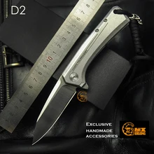 Высокое качество BIGONG складной нож D2 лезвие все стальные ручки Кемпинг Открытый выживания Ножи карманные EDCTools