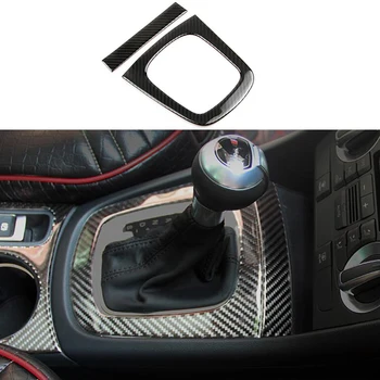 

2x 100% Carbon Fiber Panel Center Gear Shift Frame Trim Cover For Audi Q3 15-17