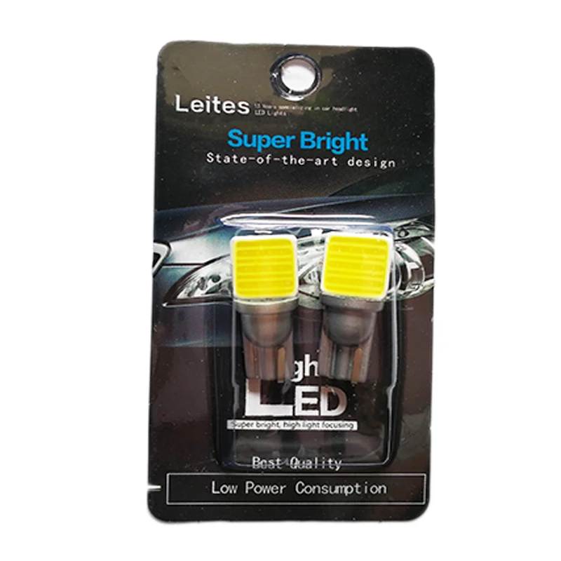 Newest Led Lights Car T10 Cob Led W5W Led Cob Chip Car Reading Light Cob 12V 194 501 Bulb Wedge Parking Dome Light White.02