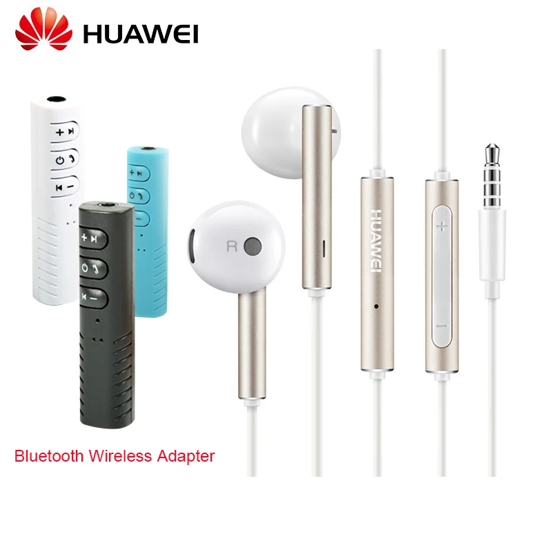 

New Huawei Earphones AM116 with Mic Volume Control Speaker Metal headset Bluetooth Wireless Adapter for Huawei P10 P9 P8 Mate