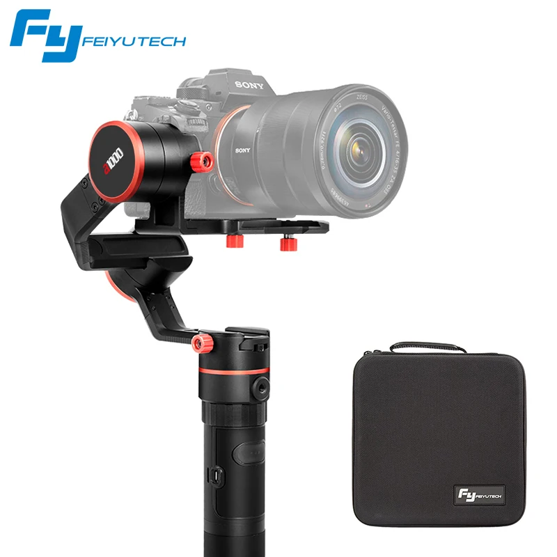 

Feiyu A1000 3-Axis Gimbal DSLR Camera Stabilizer Dual handheld grip for a6500 a6300 iPhone Canon 5D/SONY Panasonic 2000g