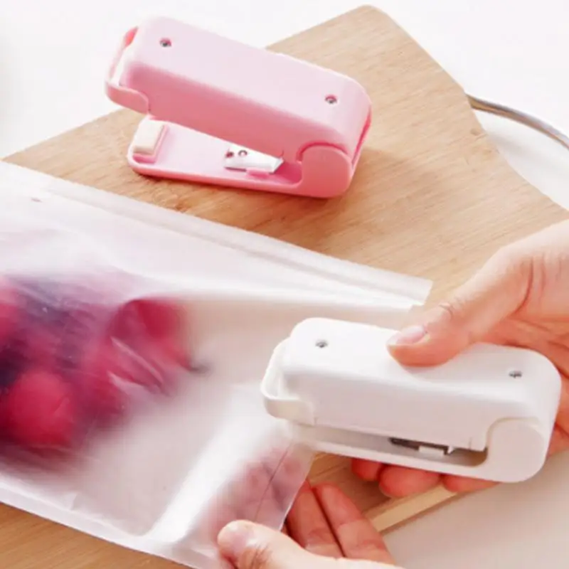 

Mini Portable Sealing Machine Plastic-envelope Snack Sealing Tool Small Hand Press Heat Sealing Devics Food Bags Clips