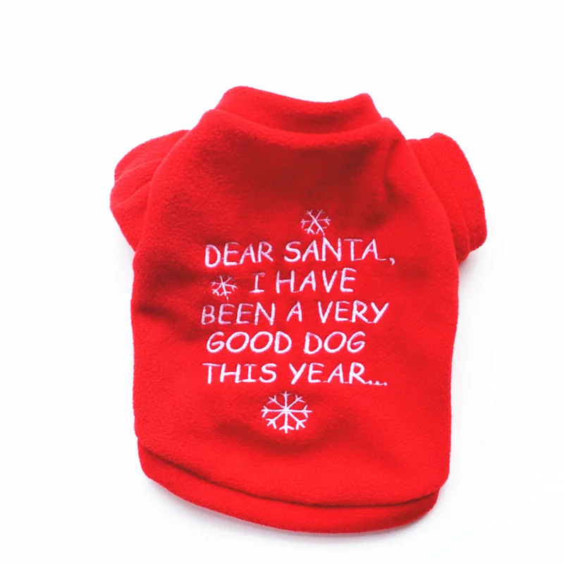 Рождественские флисовые пальто для собак мягкая теплая хлопковая одежда осенняя зимняя одежда для нового года милый щенок чихуахуа Домашние животные поставщик