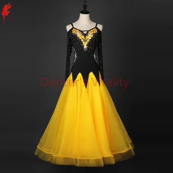 

Women ballroom dancing clothing sexy spandex stones ballroom dance dress for girls ballroom dance dress dance wear S-6XL