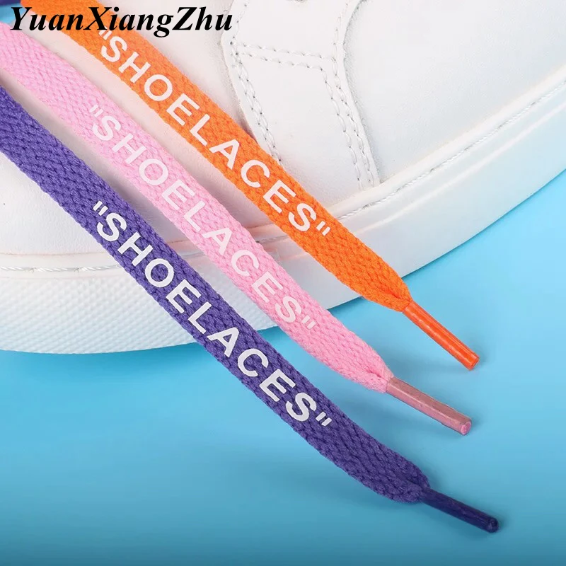 

1 Pair Flat Braided ShoeLaces Sneakers Personality Shoelace For Men Women Letter printing shoes lace Length 120/150CM