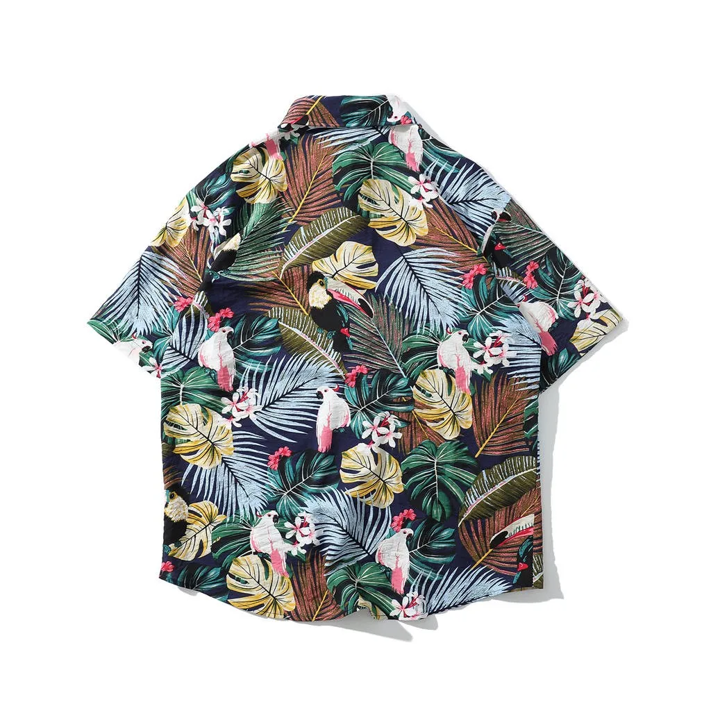 Рубашка Для мужчин Уличная chemise homme летние Для мужчин рубашки Для мужчин летняя детская одежда с принтом короткий рукав топ, Футболка Блузка