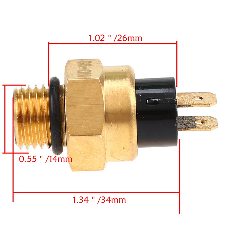 Posbay мотоциклетный вентилятор радиатора термо-переключатель датчик температуры поступление 85 градусов для KTM Husqvarna Husaberg датчик температуры воды